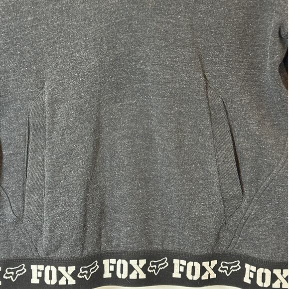 FOX Racing Activewear Hoodie Sweatshirt Top Long Sleeve Black Size Medium - Picture 3 of 10
